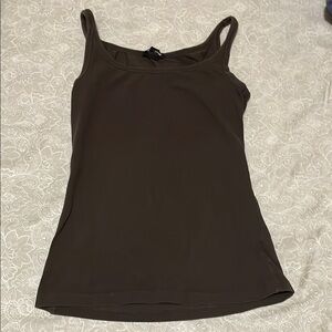 H&M Brown Fitted Camisole Top